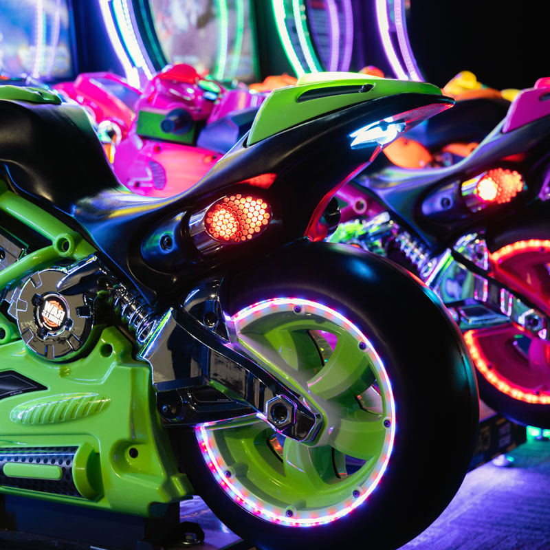motorbike arcade game